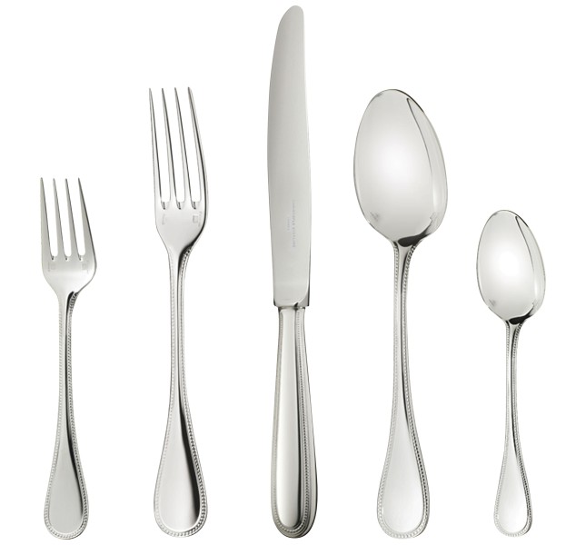 Cutlery, "Perles", silverplated