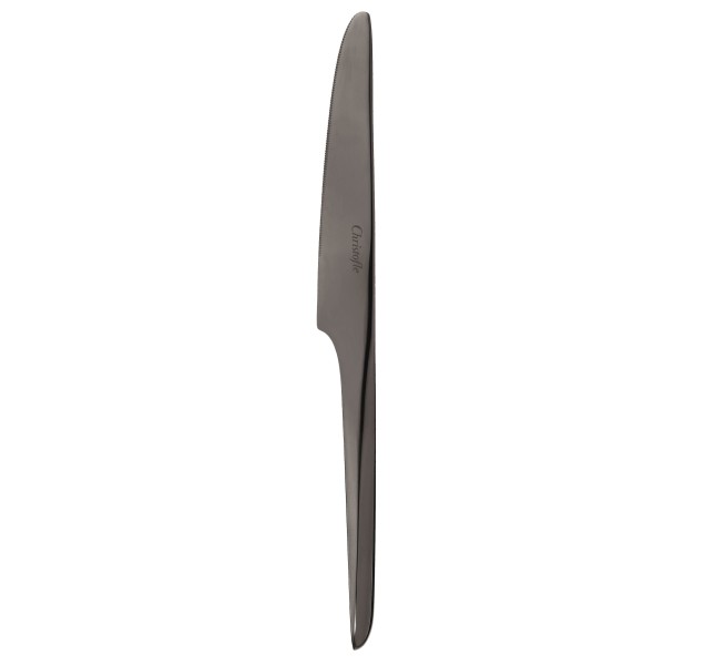Dinner knife, "L'Ame de Christofle", stainless steel black