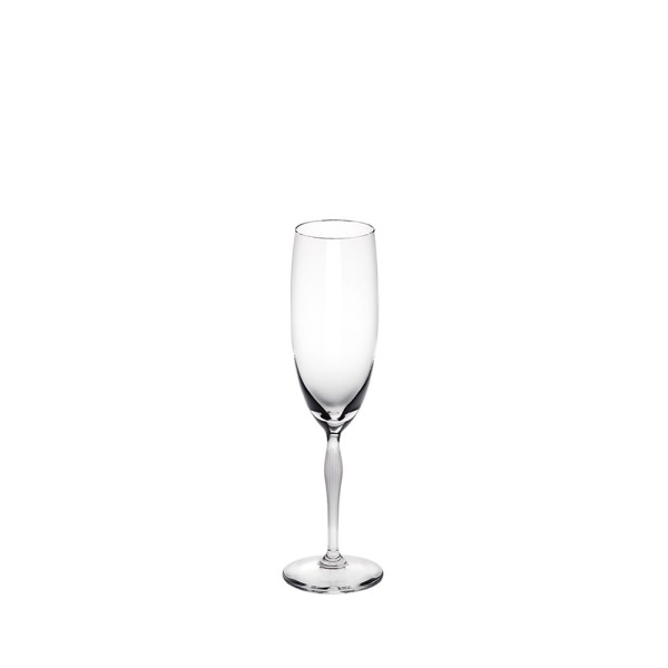 Champagne glass, "100 POINTS", clear crystal