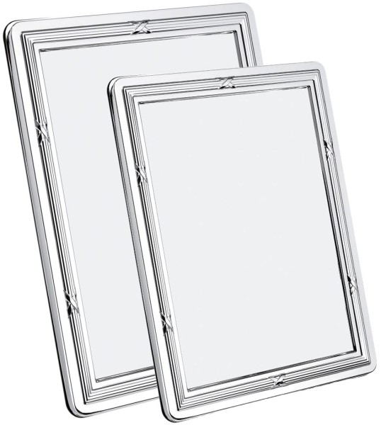 Picture frame, "Rubans", silverplated