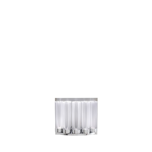 Wall sconce 5 Element, "Orgue", clear crystal, chrome finish