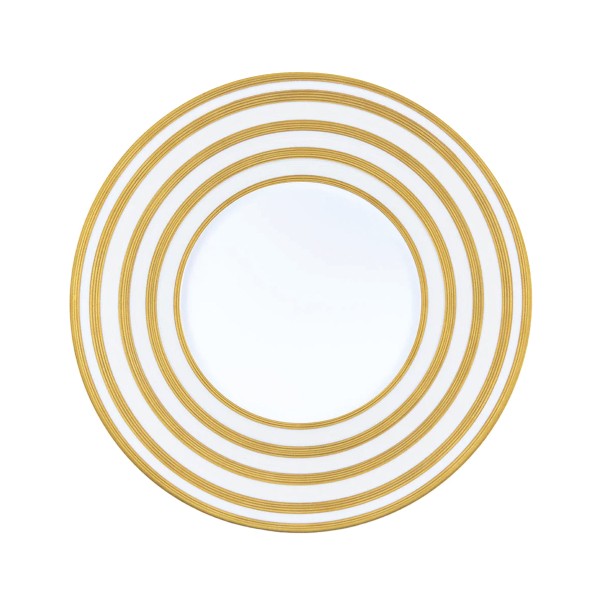 Dinner plate, "Hemisphere - Precious Metals", Gold Striped
