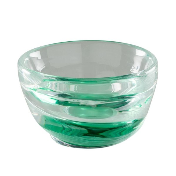 Bowl 11.5 cm, "Acqua", crystal, mint green