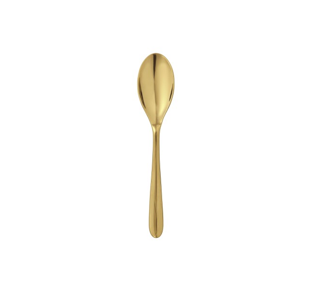 Coffee spoon, "L'Ame de Christofle", stainless steel gold