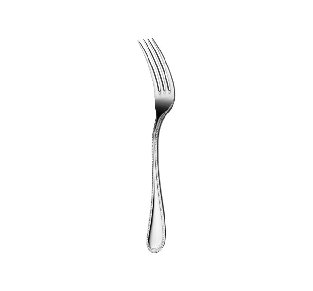 Dessert fork, "Perles", stainless steel