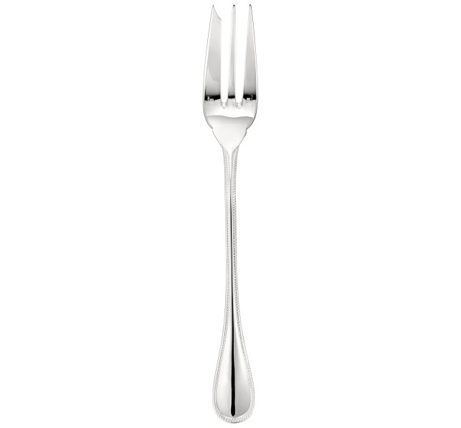 Serving fork, "Perles", silverplated