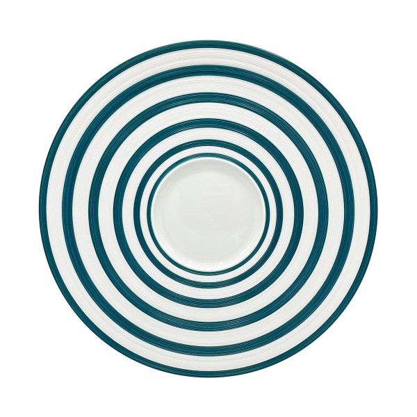 Mise en bouche plate, "Hemisphere - Colors", Striped Persian Blue