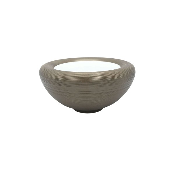 Bubble bowl, "Hemisphere - Colors", Metallic Grey