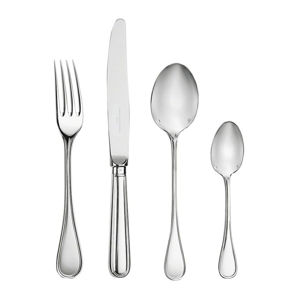 48-piece flatware set with free chest, "Albi", silverplated