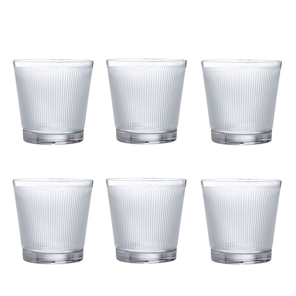 Set of 6 Tumblers, "Wingen", clear crystal