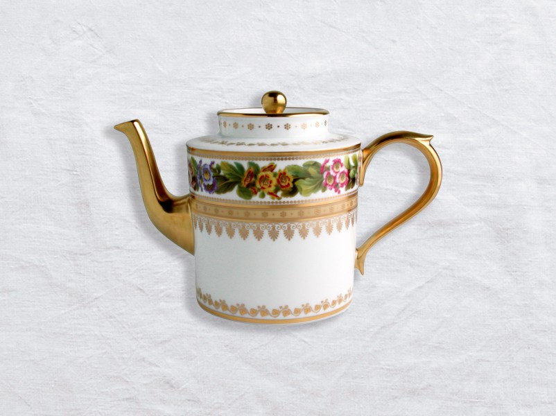 Teapot 6 cups, "Botanique", gold