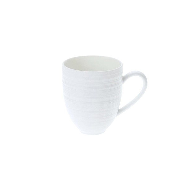 Mug, "Hemisphere", White Satin