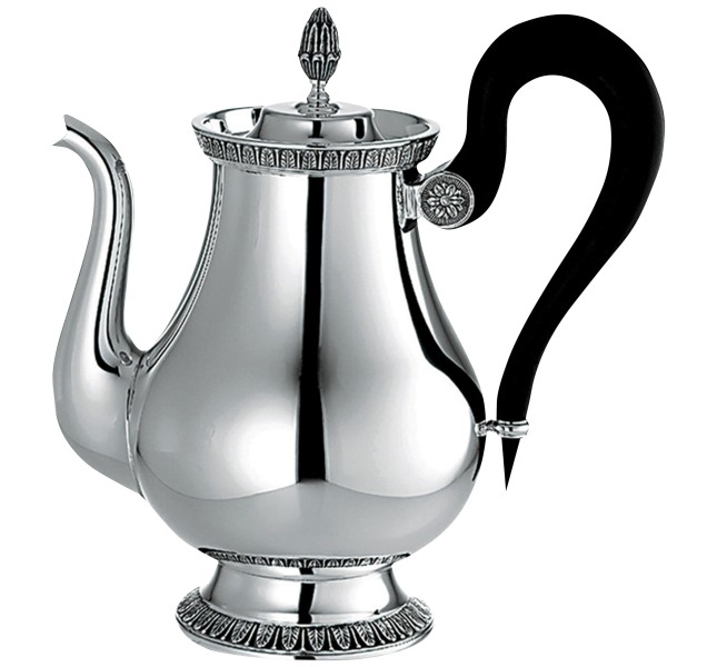 Tea pot 1 l, "Malmaison", silverplated