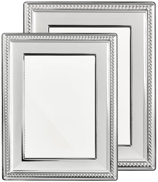 Picture frame, "Perles", silverplated