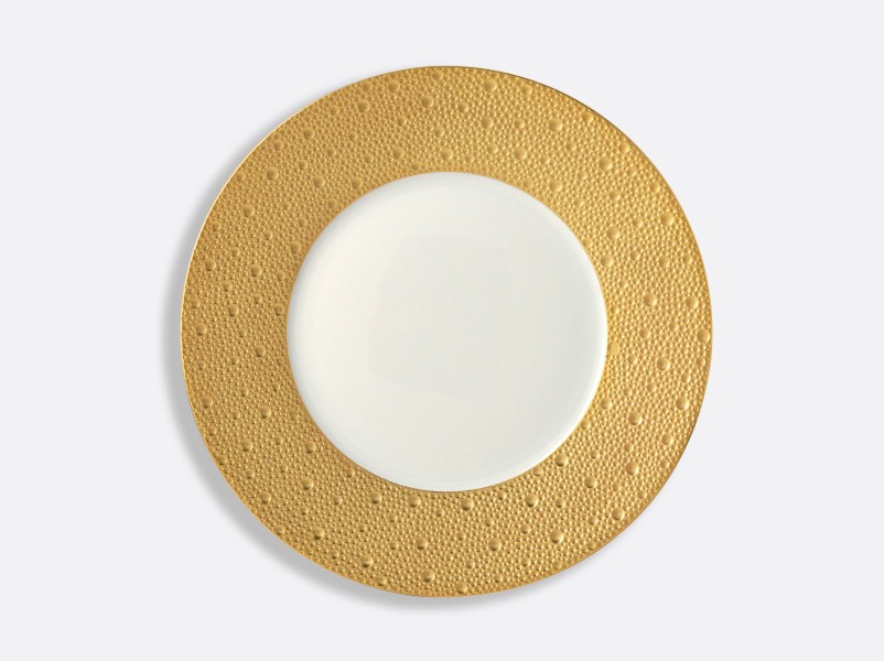 Plate 26.7 cm, "Ecume", gold