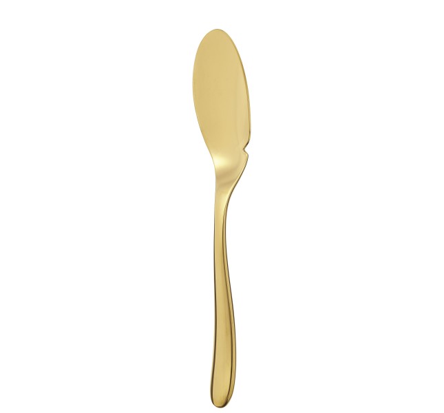 Fish knife, "L'Ame de Christofle", stainless steel gold