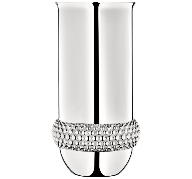 Vase 30 cm, "Perles", versilbert