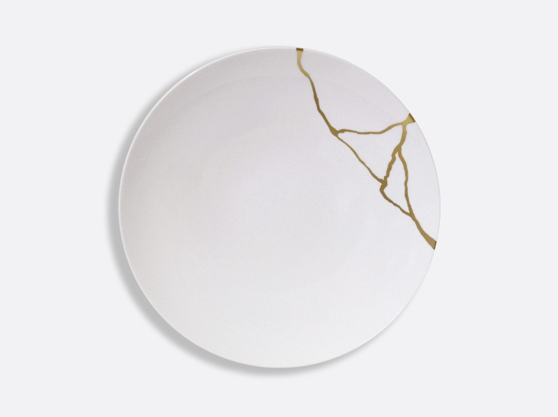 Coupe dinner plate 27 cm, "Kintsugi", gold