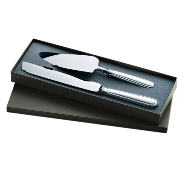 Carving knife & cake server (Gift set), "Albi", silverplated