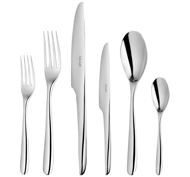 36-piece flatware set with free chest, "L'Ame de Christofle", stainless steel