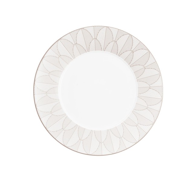 Dinner plate 27 cm, "Malmaison Impériale", platinum
