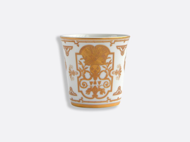 Candle holder with scented candle 200 gr, "Aux Rois", gold