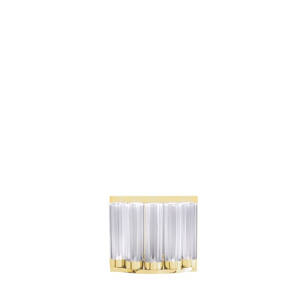 Wall sconce 5 Element, "Orgue", clear crystal, gilded finish