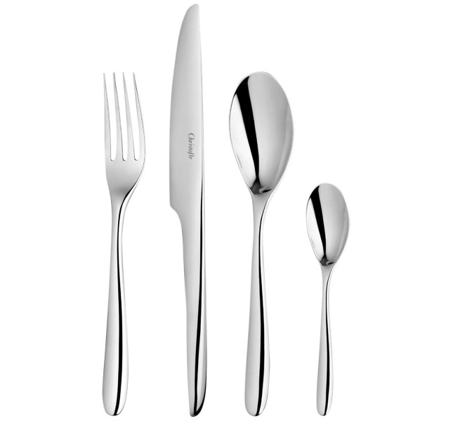 24-piece flatware set with free chest, "L'Ame de Christofle", stainless steel