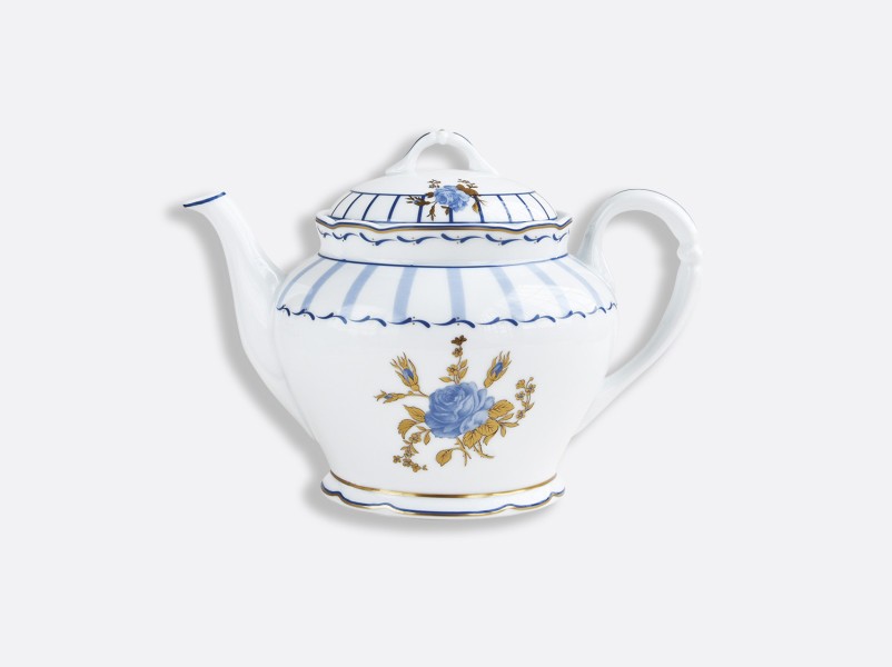 Teapot 119 cl, "Brocante", gold & blue