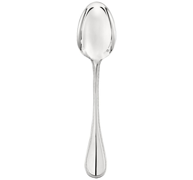 Dinner spoon, "Perles", sterling silver