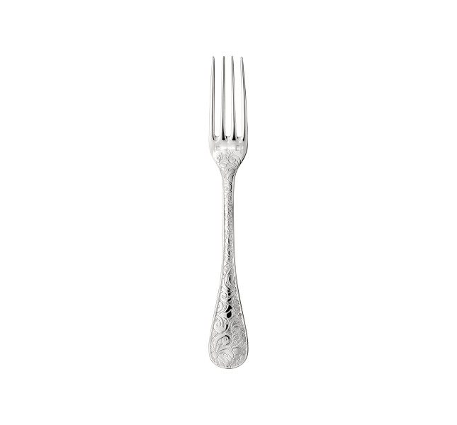 Dessert fork, "Jardin d'Eden", silverplated
