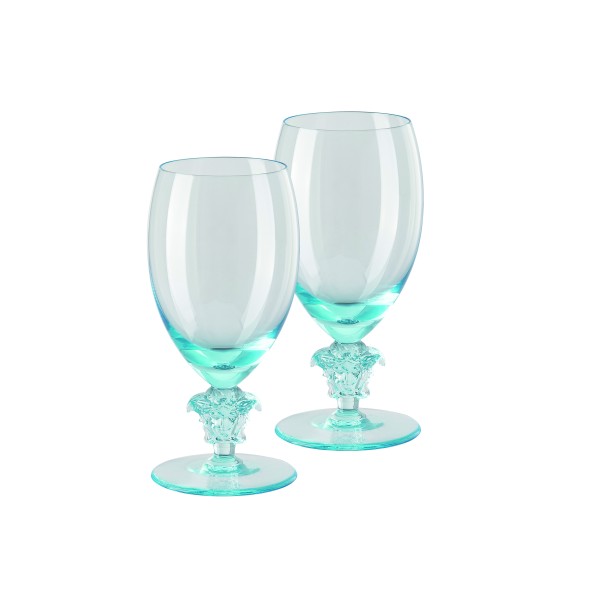 White Wine 2Pc Set"Medusa Lumiere 2ndEd", Teal