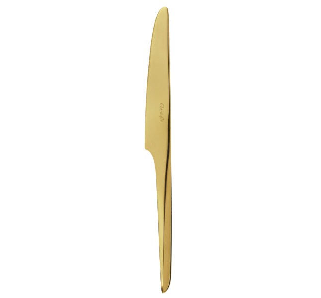 Dinner knife, "L'Ame de Christofle", stainless steel gold