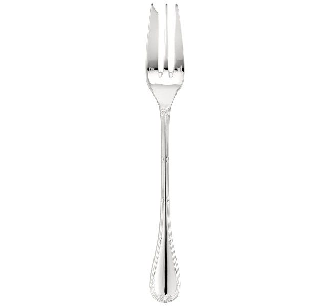 Serving fork, "Rubans", silverplated