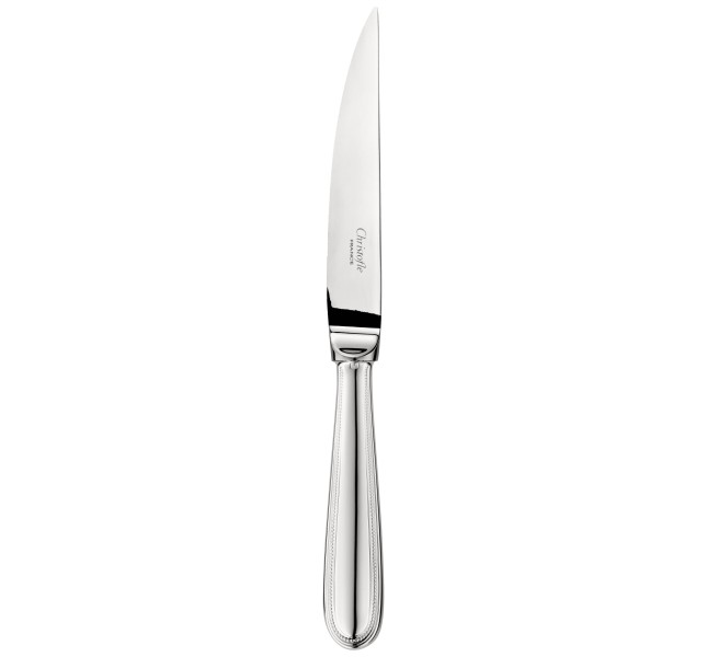 Steak knife, "Perles", silverplated