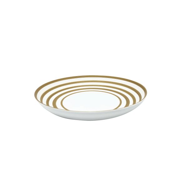 Pasta plate, medium, "Hemisphere - Colors", Striped Copper