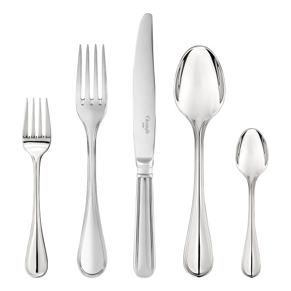 36-piece flatware set with free chest, "Albi", stainless steel