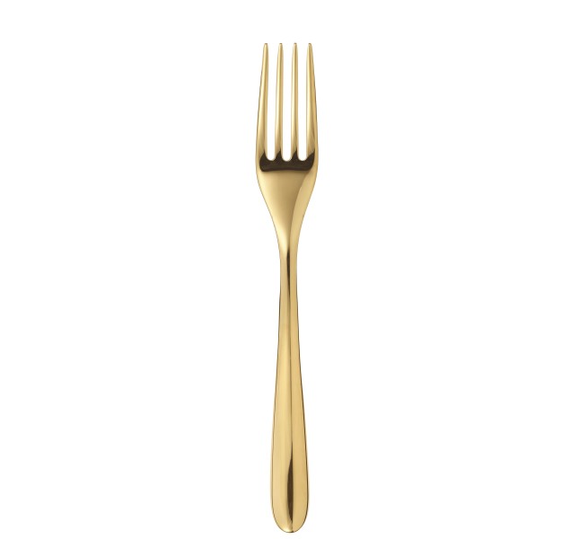 Dinner fork, "L'Ame de Christofle", stainless steel gold