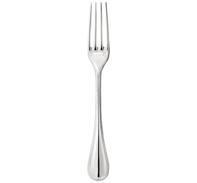 Dinner fork, "Perles", silverplated