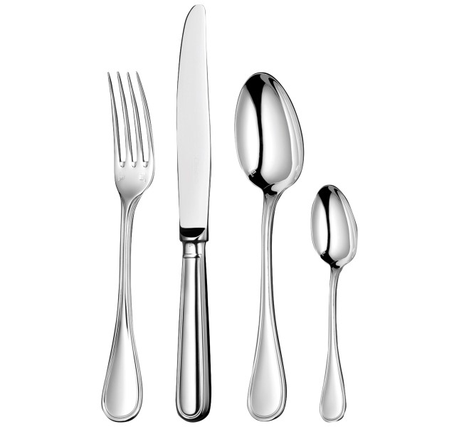 24-piece flatware set with free chest, "Albi", sterling silver