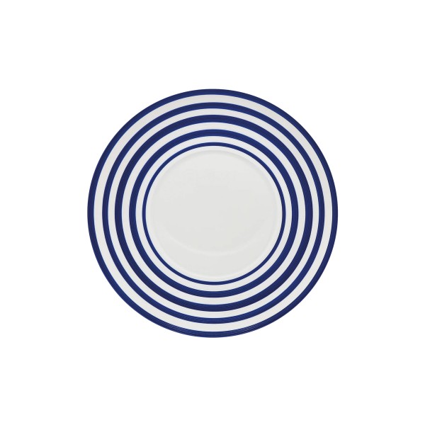 Dessert plate, "Hemisphere - Colors", Royal Blue Striped