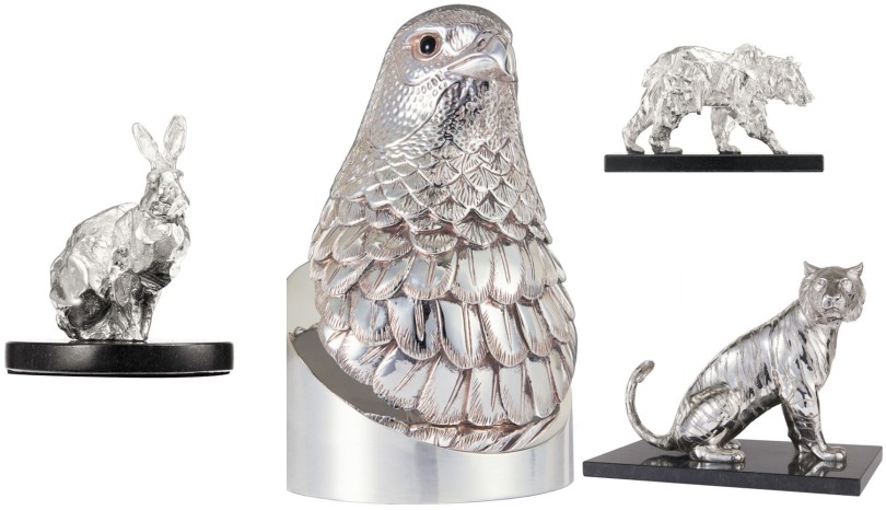 Sculptures, "Haute Orfèvrerie", Sterling silver