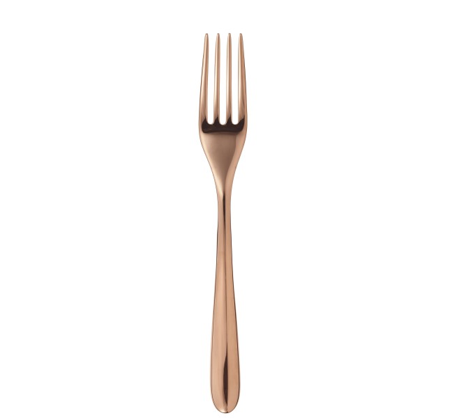 Dinner fork, "L'Ame de Christofle", stainless steel copper