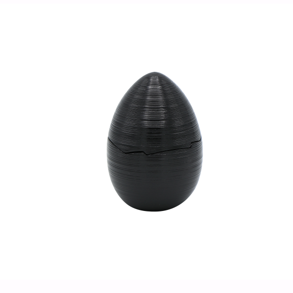Egg, "Hemisphere - Colors", Black Bakelite