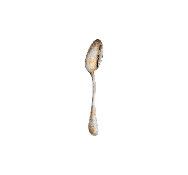 Coffee spoon, "Jardin d'Eden", partly goldplated