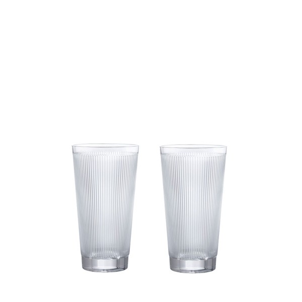 Set of 2 Highball glasses, "Wingen", clear crystal