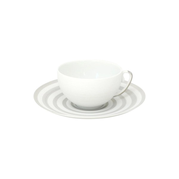 Tea cup, "Hemisphere - Colors", Striped Grey