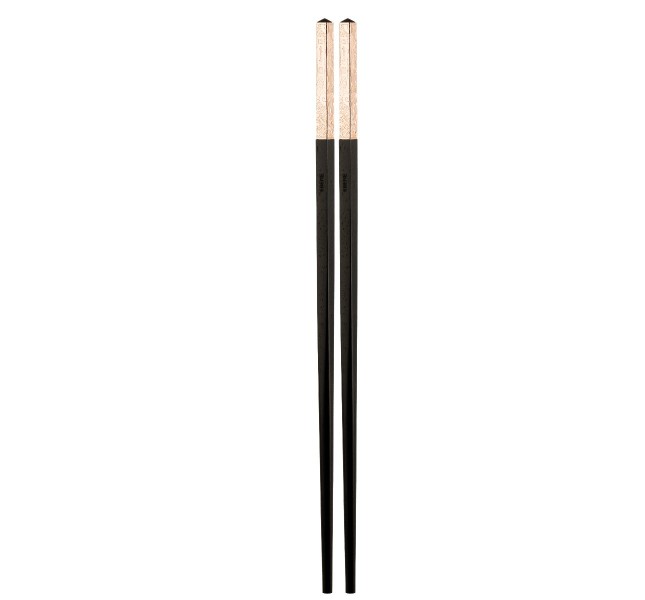 Chinese chopsticks 24 cm, "Jardin d'Eden", Pinkgold