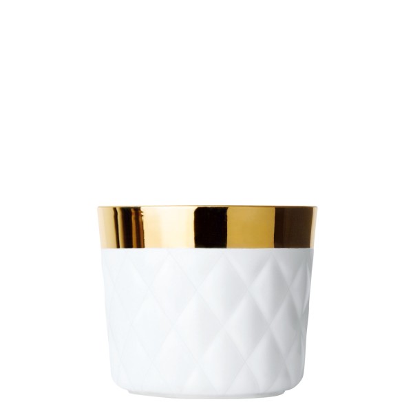 Champagnerbecher, "Sip of Gold", white, cushion, kissenrelief