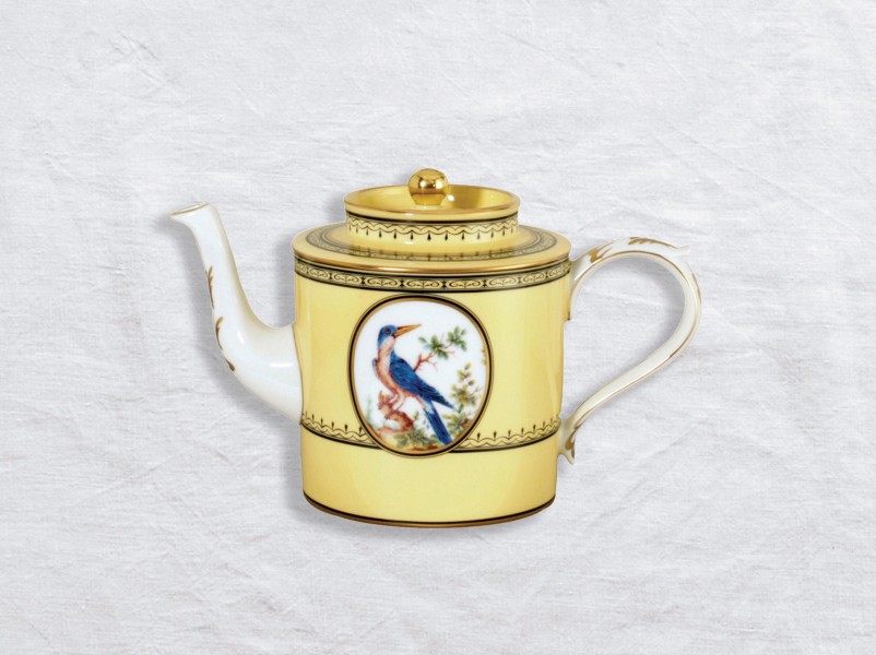 Teapot 6 cups, "Jardin du Roi", gold
